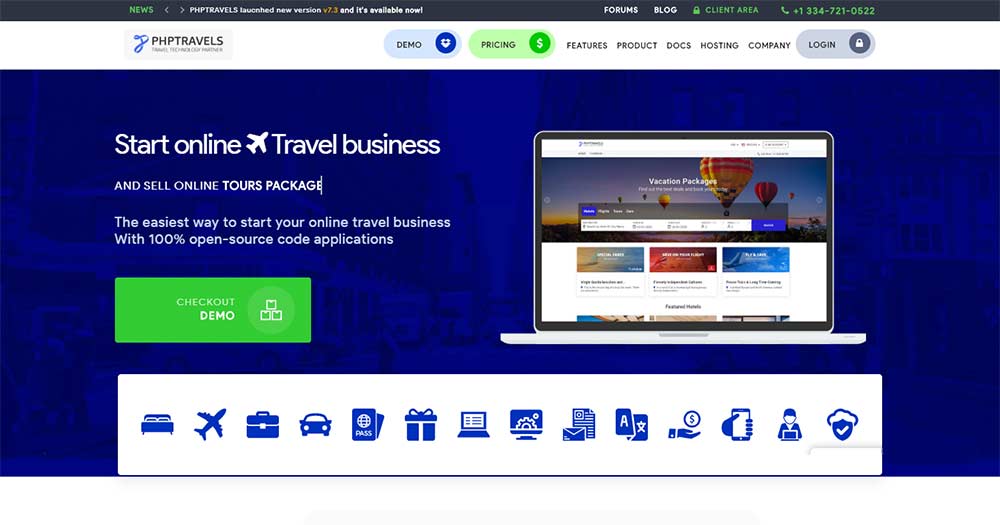 Phần mềm quản lý du lịch PHP Travels