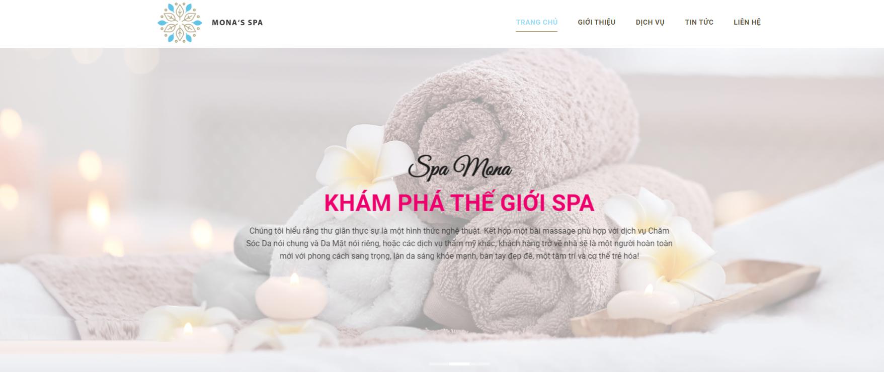 Thiết kế website spa phát triển thương hiệu