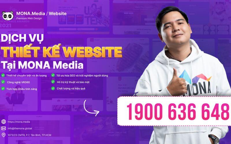 đơn vị thiết kế website mona media